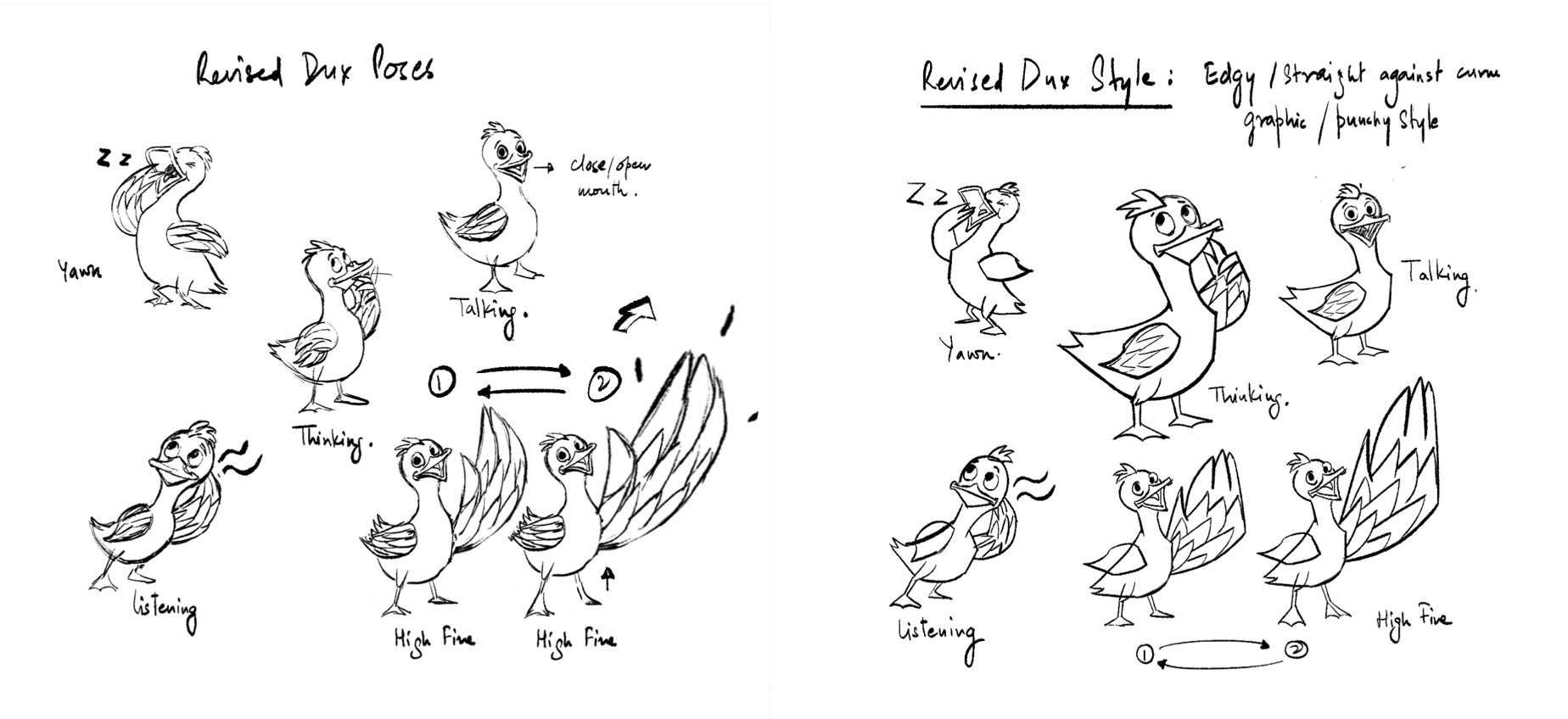 Dux three voice states: Talking, Listening, Thinking